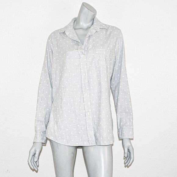 Grayson The Hero Women's Button up shirt Grey Star print size 04 - Picture 1 of 10